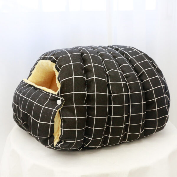 Four Seasons Universal Removable Washable House Closed Cat Kennel Enclosed Cat Nest Sleeping Bag With Plus Space - Image 8