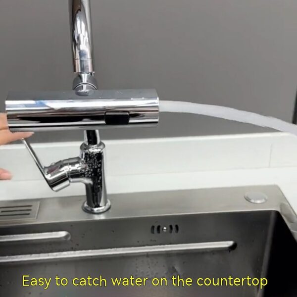 Kitchen Faucet Waterfall Outlet Splash Proof Universal Rotating Bubbler Multifunctional Water Nozzle Extension Kitchen Gadgets - Image 6